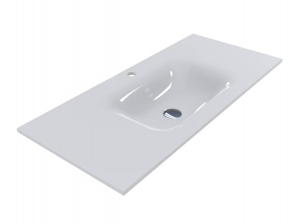 Раковина для ванной Miraggio Jessel 1000 литой мрамор Miramarble белый 0000796