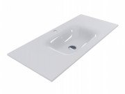 Раковина для ванной Miraggio Jessel 1000 литой мрамор Miramarble белый 0000796