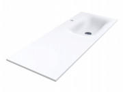 Раковина для ванной Miraggio Jessel 1200 R литой мрамор Miramarble белый 0001056