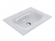 Раковина для ванной Miraggio Jessel 600 литой мрамор Miramarble белый 0000746