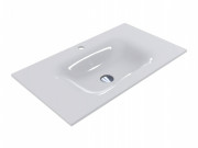 Раковина для ванної Miraggio Jessel 800 литий мармур Miramarble білий 0000748