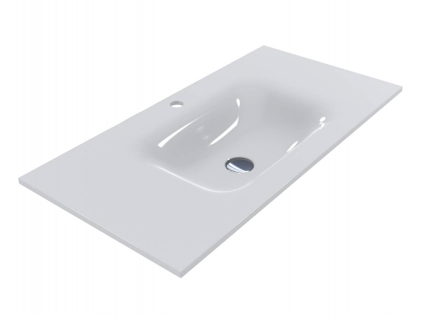 Раковина для ванной Miraggio Jessel 900 литой мрамор Miramarble белый 0000798