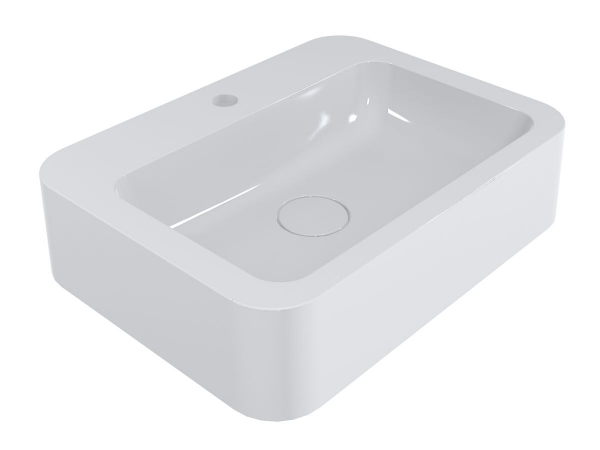 Раковина для ванной Miraggio Kelley 55х41 см литой мрамор Miramarble белый 0000944