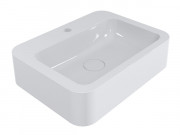 Раковина для ванної Miraggio Kelley 55х41 см литий мармур Miramarble білий 0000944