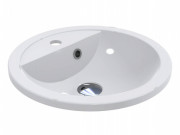 Раковина для ванної Miraggio Madison Ø43 см литой мармур Miramarble білий 0001053