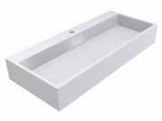 Раковина для ванной Miraggio Mares 1000 литой мрамор Miramarble белый 0000212