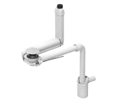 Злив для раковин Geberit Clou з важелем та кришкою клапана вертикальний випуск білий 152.051.01.1