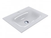 Раковина для ванной Miraggio Jessel 600 литой мрамор Miramarble белый 0000746