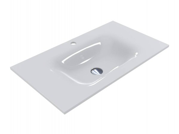 Раковина для ванной Miraggio Jessel 800 литой мрамор Miramarble белый 0000748