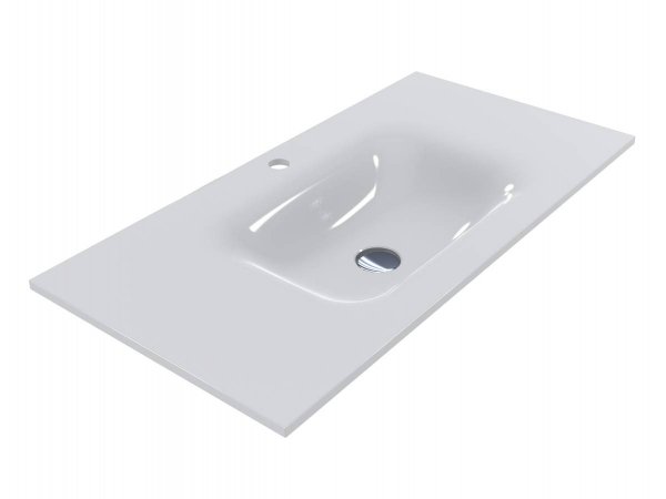 Раковина для ванної Miraggio Jessel 900 мармур мармур Miramarble білий 0000798