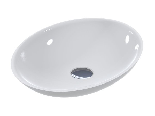 Раковина для ванной Miraggio Kristina 50х35 см литой мрамор Miramarble белый 0000761