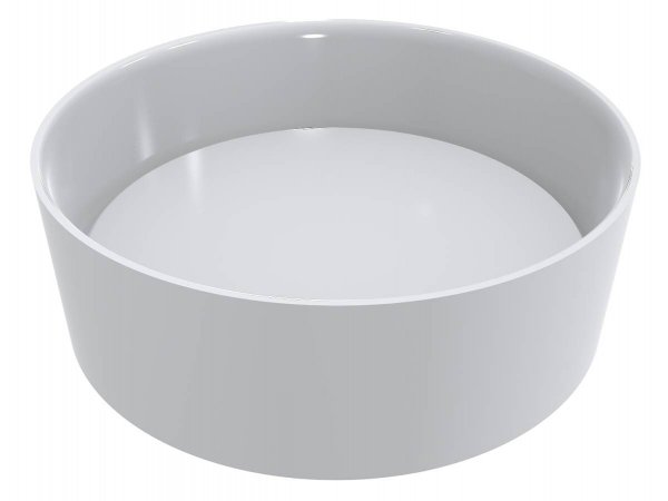 Раковина для ванной Miraggio Lola Ø45 см литой мрамор Miramarble белый 0000640