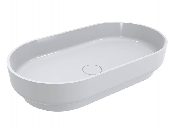 Раковина для ванной Miraggio Marta 750 литой мрамор Miramarble белый 0000728