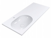 Раковина для ванної Miraggio New York L 120х50 см мармур мармур Miramarble білий 0000220