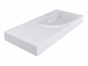 Раковина для ванной Miraggio Viola 1000 литой мрамор Miramarble белый 0000622