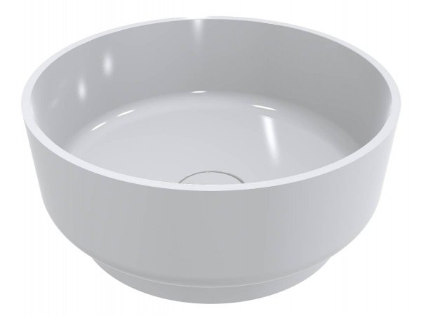 Раковина для ванної Miraggio Marta 420 мармур мармур Miramarble білий 0000695