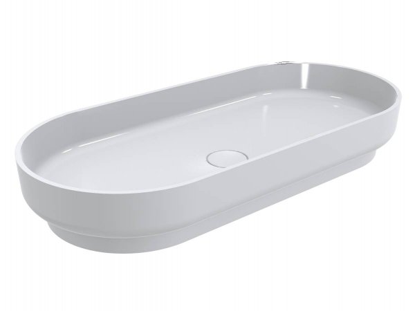 Раковина для ванної Miraggio Marta 900 литий мармур Miramarble білий 0000692