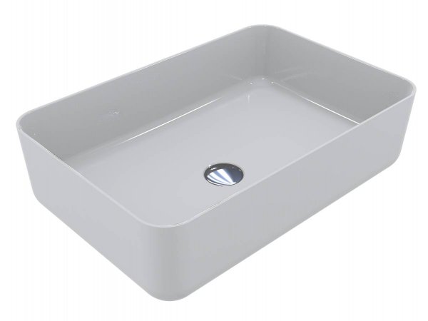 Раковина для ванной Miraggio San Martin 60х40 см литой мрамор Miramarble белый 0000237