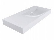 Раковина для ванной Miraggio Viola 1000 литой мрамор Miramarble белый 0000622