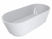 Ванна из искусственного камня Miraggio Siena 180х80 см Miramarble белый 0000936