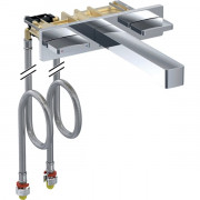 Смеситель для раковины Geberit One настенный встраиваемый двухвентильный хром 116.463.21.1