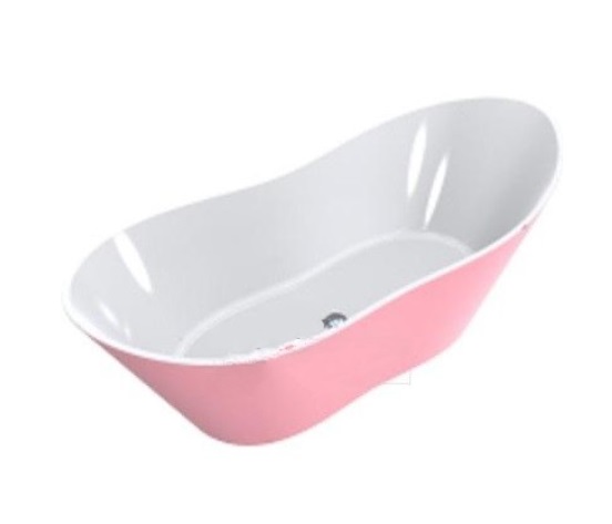 Ванна из искусственного камня Miraggio Florida 180х75 см Miramarble светло-розовый 0000361