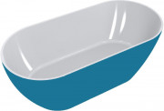 Ванна из искусственного камня Miraggio Greenland 168х80,5 см Miramarble синий 0000366