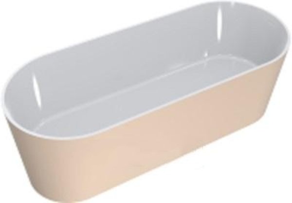 Ванна зі штучного каменю Miraggio Providence 170х70 см Miramarble слонова кістка 0000757