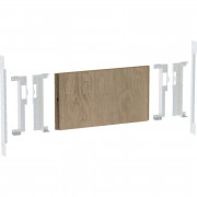 Монтажная пластина Geberit Duofix для умывальника с тумбой и двумя сливными гарнитурами 111.056.00.1