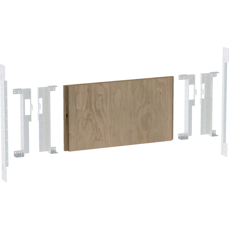 Монтажная пластина Geberit Duofix для умывальника с тумбой и двумя сливными гарнитурами 111.056.00.1