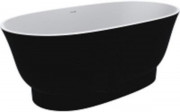 Ванна из искусственного камня Miraggio Molly 160х80 см Miramarble черный 0001715