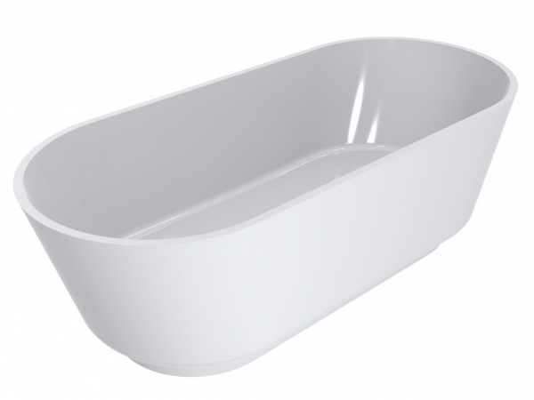 Ванна зі штучного каменю Miraggio Siena 180х80 см Miramarble білий матовий 0000937