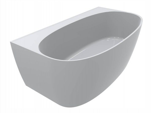 Ванна из искусственного камня Miraggio Anna 160х85 см Miramarble белый матовый 0001611