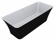 Ванна из искусственного камня Miraggio Bonita 180х75,5 см Mirasoft Technology черный матовый 0001690
