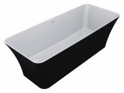 Ванна из искусственного камня Miraggio Bonita 180х75,5 см Miramarble черный 0000963