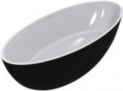 Ванна із штучного каменю Miraggio Madonna 180х80 см Miramarble чорний 0001073