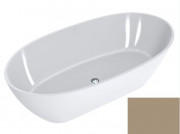 Ванна из искусственного камня Miraggio Estella 167х83 см Miramarble серо-бежевый матовый 0001179