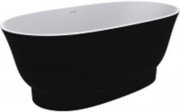 Ванна из искусственного камня Miraggio Molly 160х80 см Miramarble черный 0001715