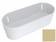 Ванна из искусственного камня Miraggio Providence 170х70 см Miramarble белый/бежевый 0001144