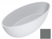Ванна из искусственного камня Miraggio Madonna 180х80 см Mirasoft Technology мышино-серый матовый 0001682