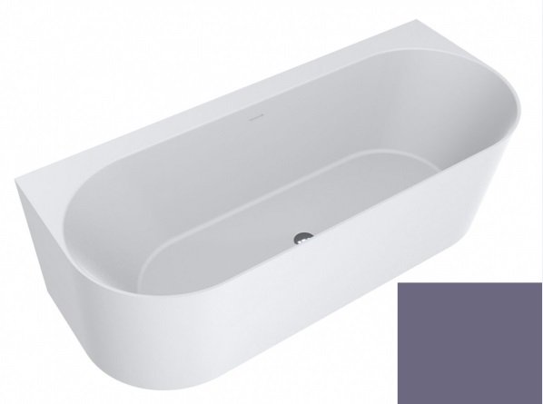 Ванна из искусственного камня Miraggio Bali 170х75 см Mirasoft Technology жемчужно-ежевичный матовый 0001684