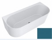 Ванна из искусственного камня Miraggio Bali 170х75 см Mirasoft Technology жемчужно-генцианово-синий матовый 0001685