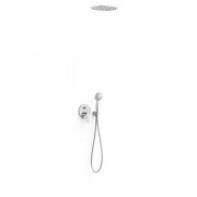 Душевая система Tres Flat-Tres с однорычажным смесителем Rapid-Box и верхним душем хром 20428005