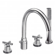 Смеситель на борт ванны Tres Max-Tres двухвентильный хром 163145