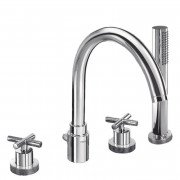 Смеситель на борт ванны Tres Max-Tres двухвентильный хром 163145