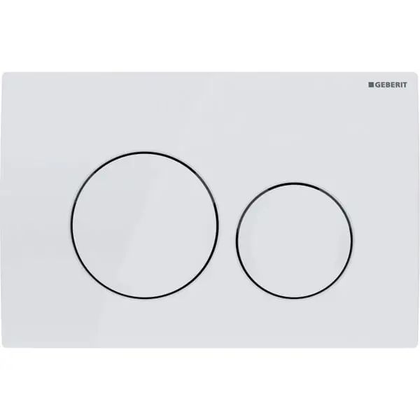 Кнопка змиву Geberit Delta20 подвійний змив пластик білий альпійський 115.127.11.1