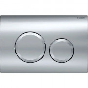 Кнопка смыва Geberit Delta20 двойной смыв пластик хром глянцевый 115.127.21.1