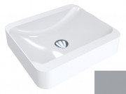 Раковина для ванной Miraggio Geneva 44,5х39,5 см литой мрамор Miramarble серый 0000308