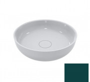 Раковина для ванной Miraggio Moon Ø40 см литой мрамор Miramarble cине-зеленый 0000918