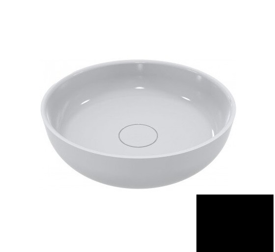 Раковина для ванной Miraggio Moon Ø40 см литой мрамор Miramarble черный 0000949